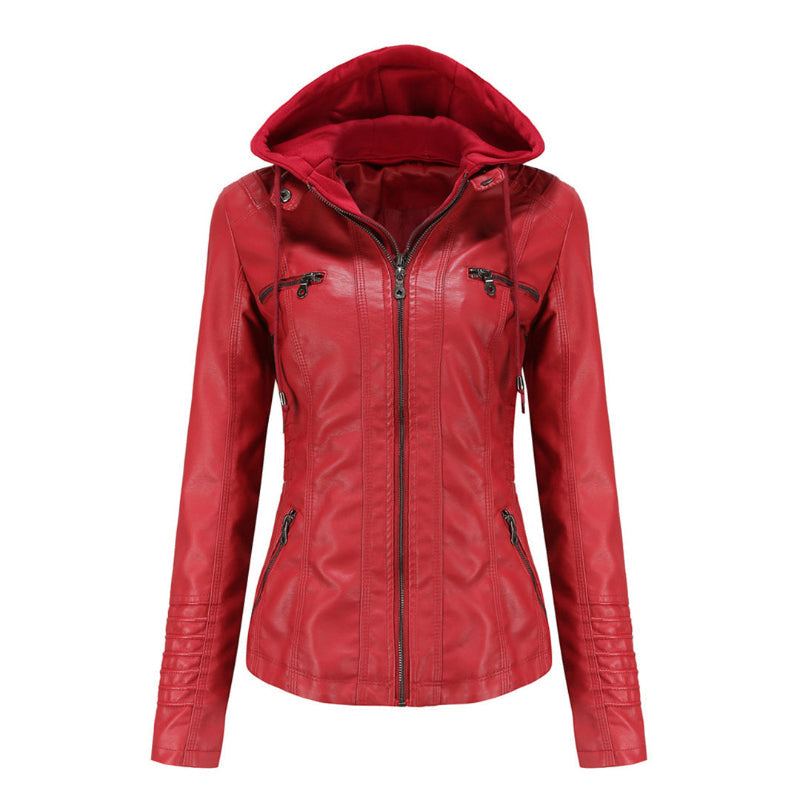 Veste En Cuir Pour Femme | Fermeture Éclair