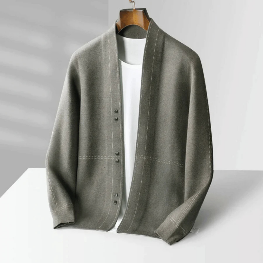 Cardigan Moderne Ouvert Sur Le Devant Pour Homme | Manches Longues