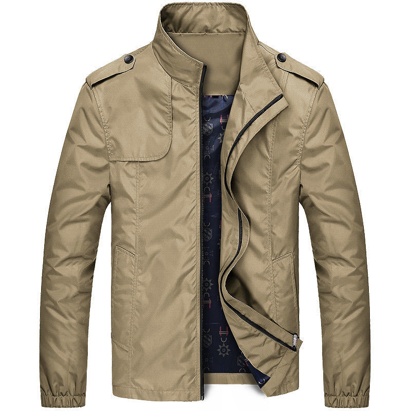 Veste De Transition Moderne À Col Montant Pour Homme | Hiver