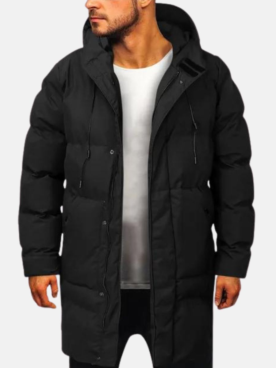 Parka D'hiver Pour Homme Avec Détails Boutonnés | Manches Longues
