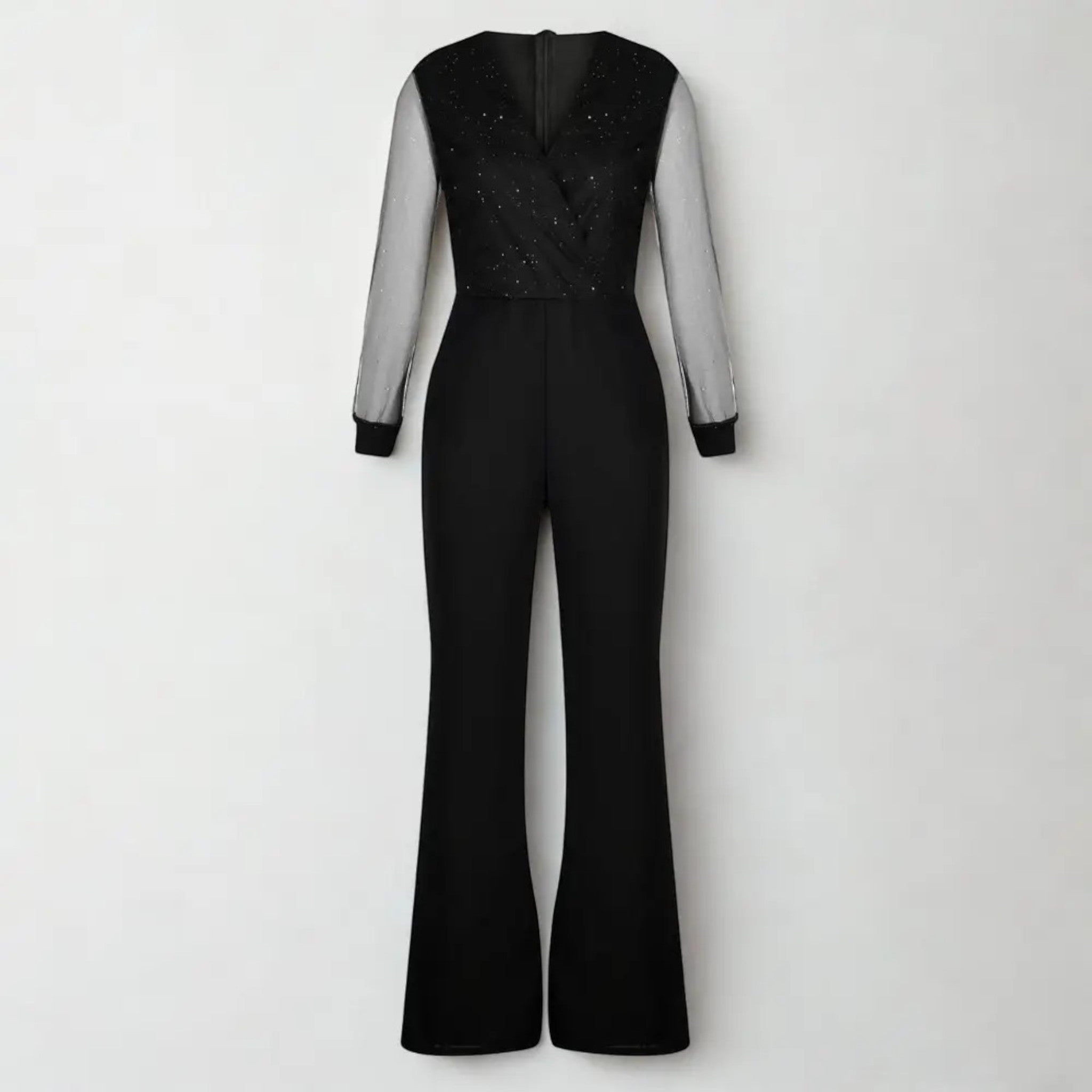 Selena | Combinaison Élégante À Manches Longues Et Col En V Pour Femme