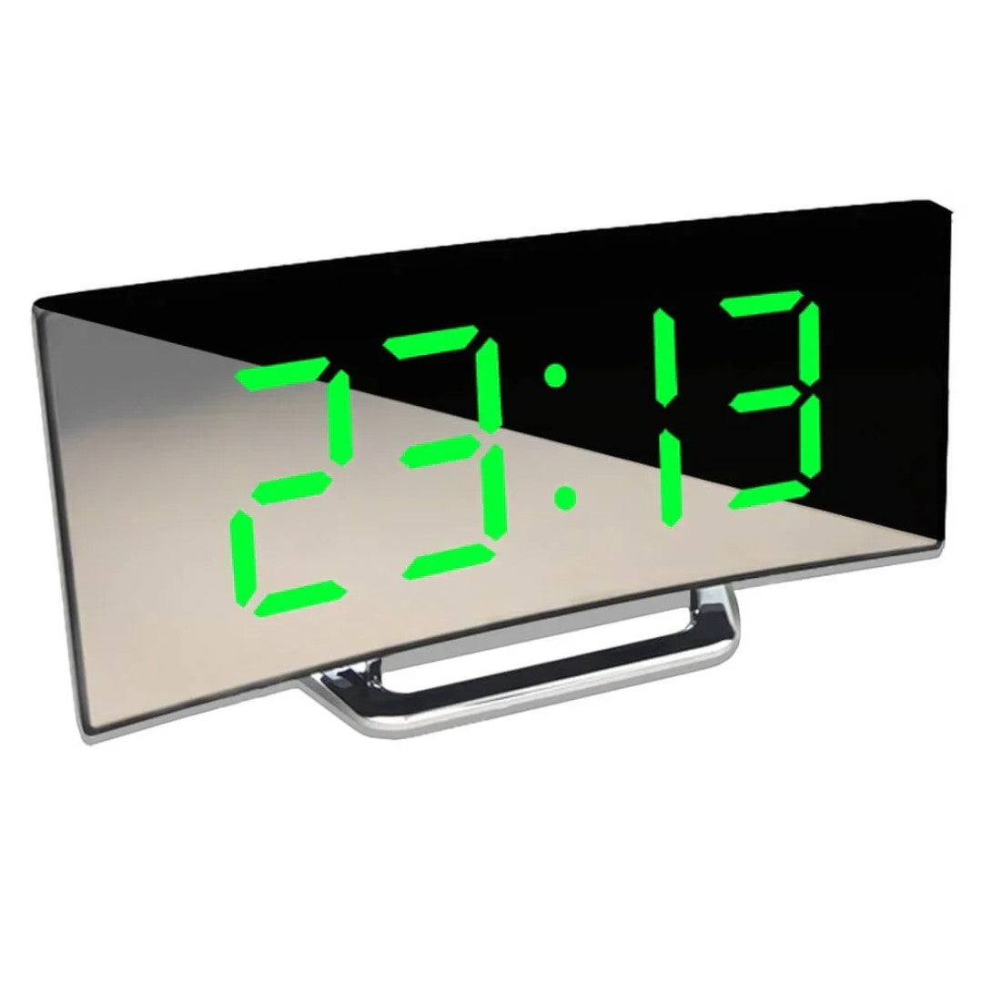 Despertador digital LED curvado | moderno