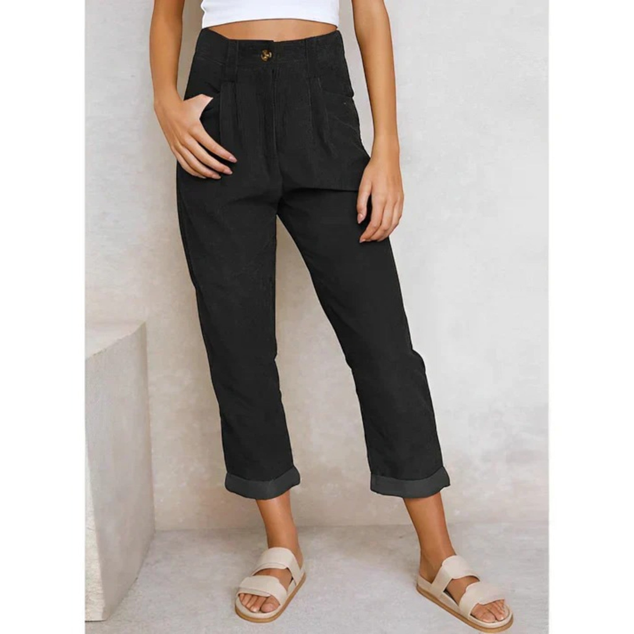 Anna | Pantalon En Velours Côtelé À La Mode Pour Femmes