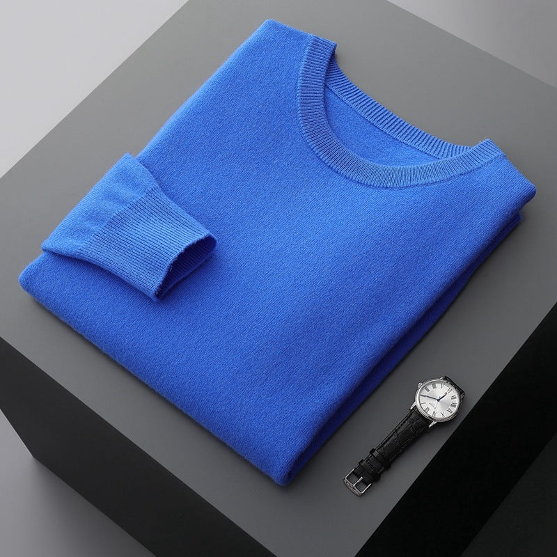 Pull Ras Du Cou Décontracté En Cachemire Pour Homme | Hiver
