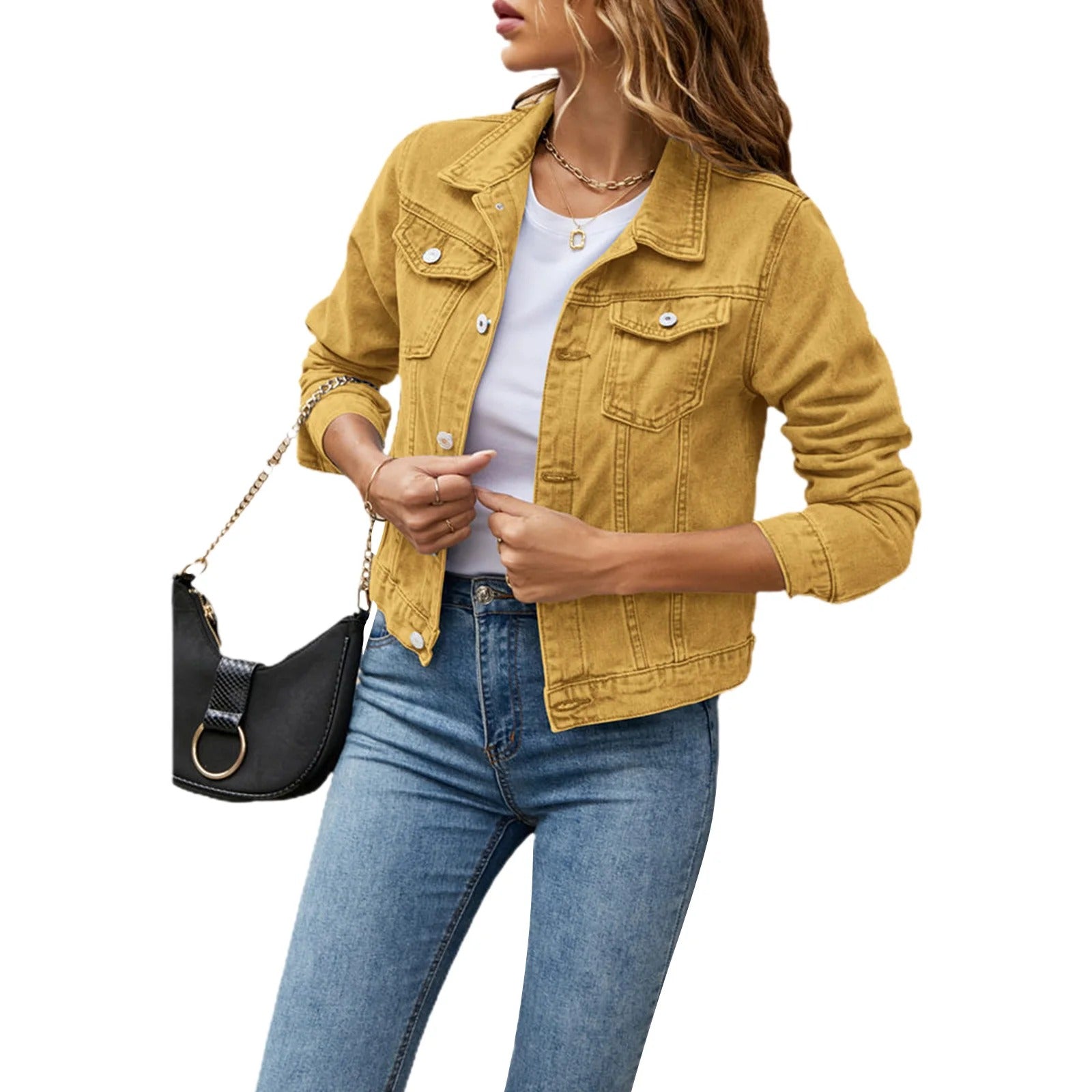 Veste En Jean Décontractée Pour Femme | Courte
