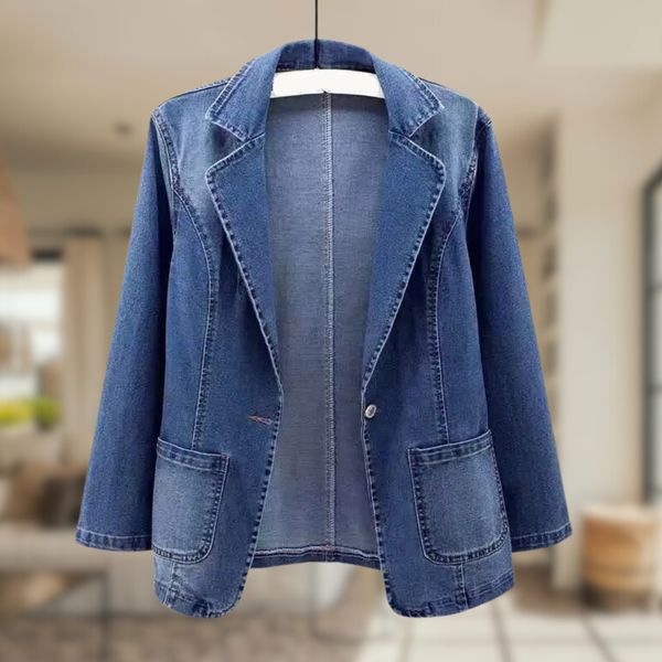 Blazer En Jean Pour Femme | Avec Poche