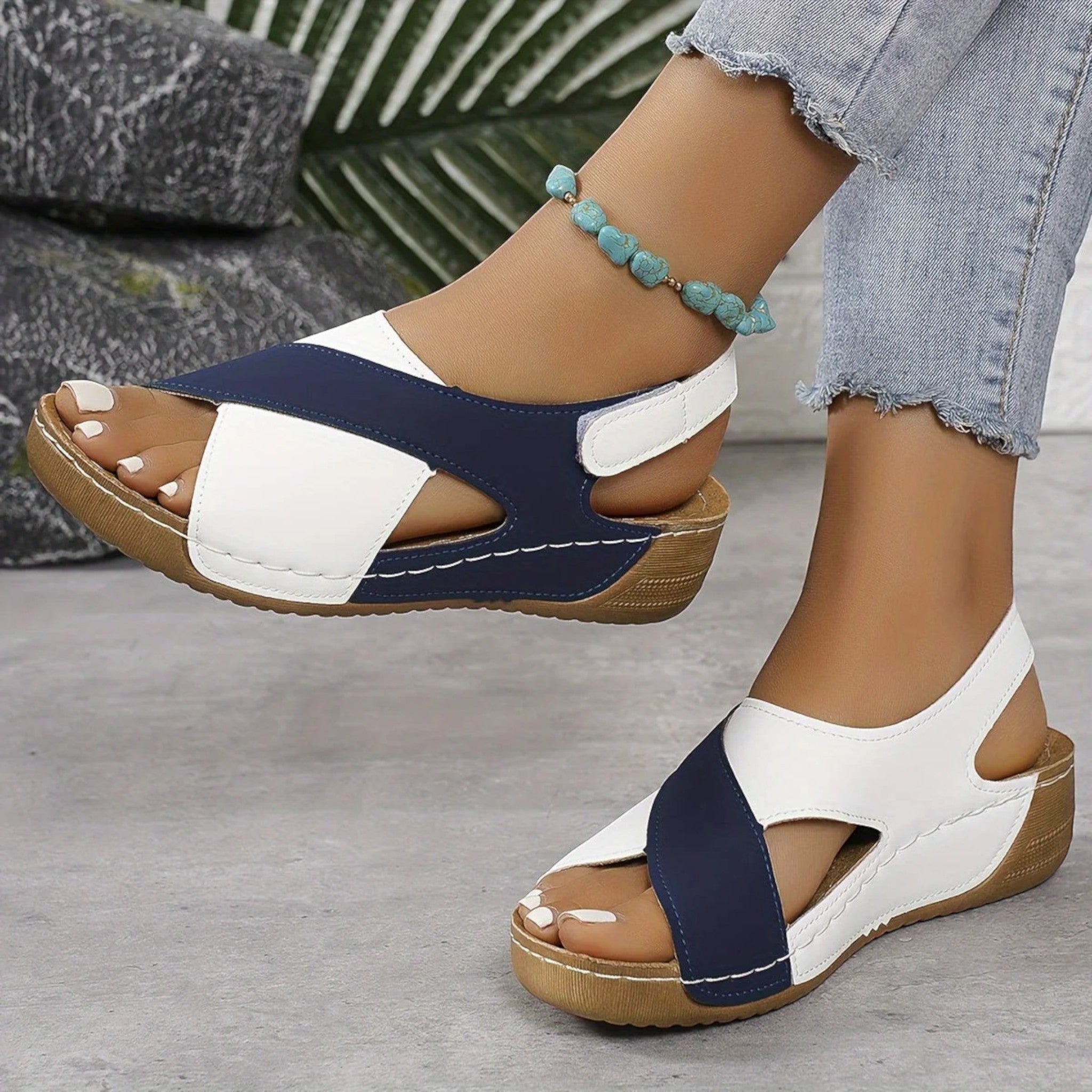 Ayla | Sandales Compensées Confortables Pour Femmes