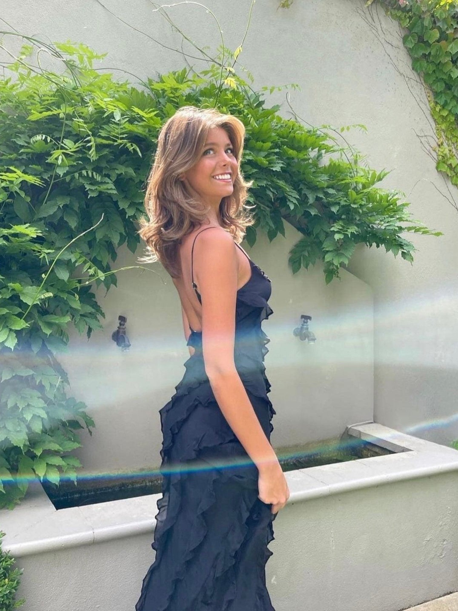 Senna | Robe Sans Manches À Volants Pour Femmes | Maxi