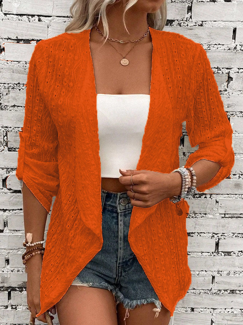 Cardigan Bohème En Tricot Pour Femme | Manches Retroussées