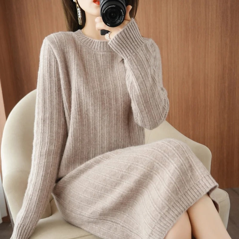 Robe Pull En Maille | Mi-longue