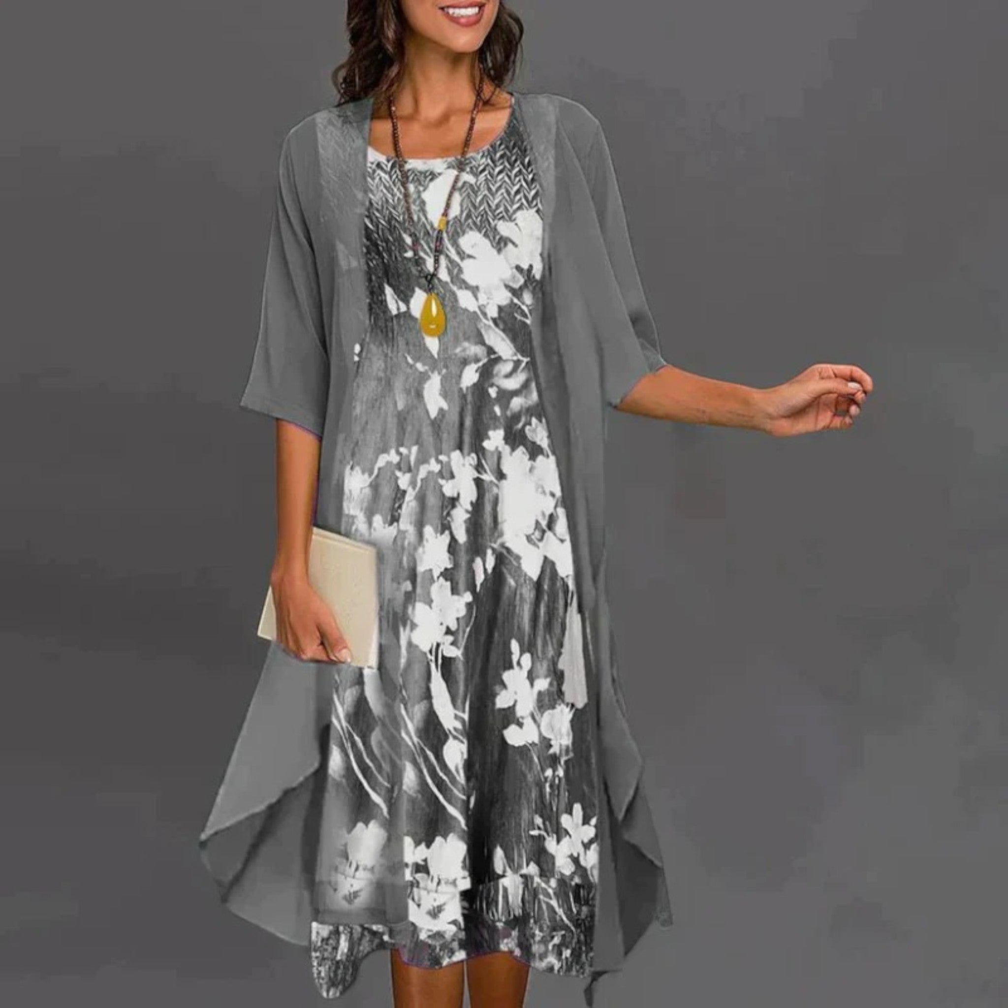 Ayla | Robe Blazer Élégante À Fleurs Pour Femme | Mini