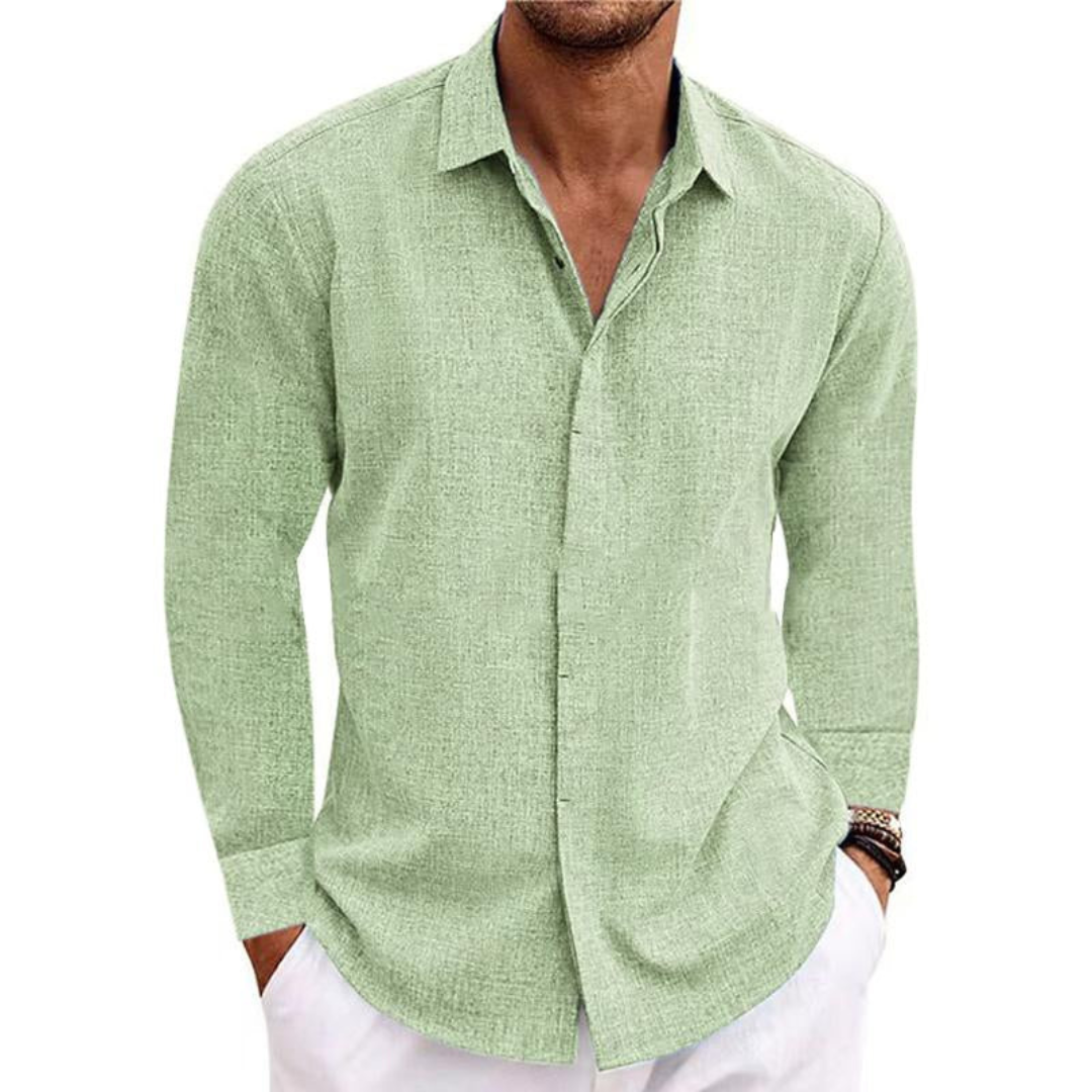 Chemise À Manches Longues Pour Hommes | Coupe Détendue