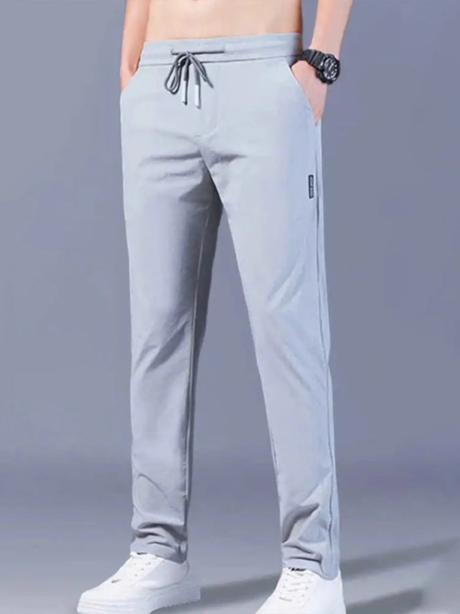 Tobias | Pantalon Décontracté Extensible Pour Homme | Long