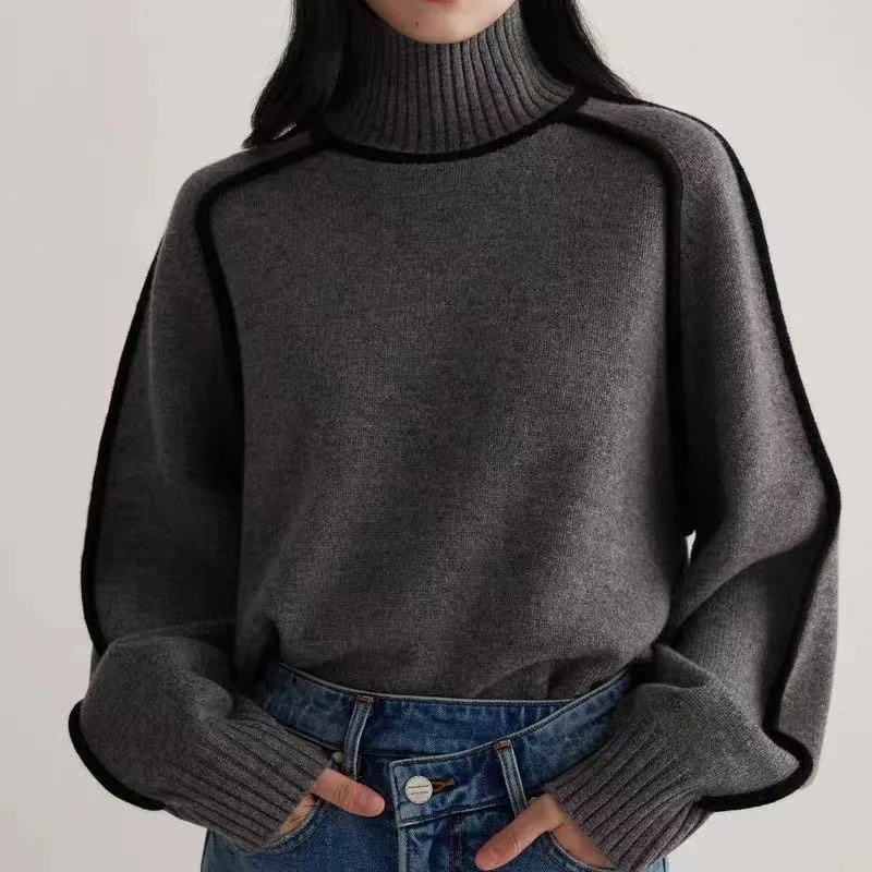 Pull Col Roulé En Cachemire Pour Femme | Hiver