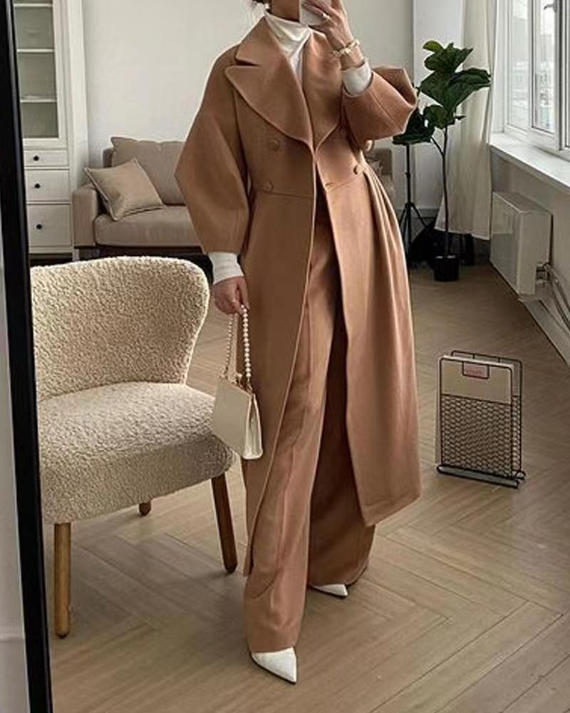 Manteau Moderne À Manches Longues Femme | Hiver