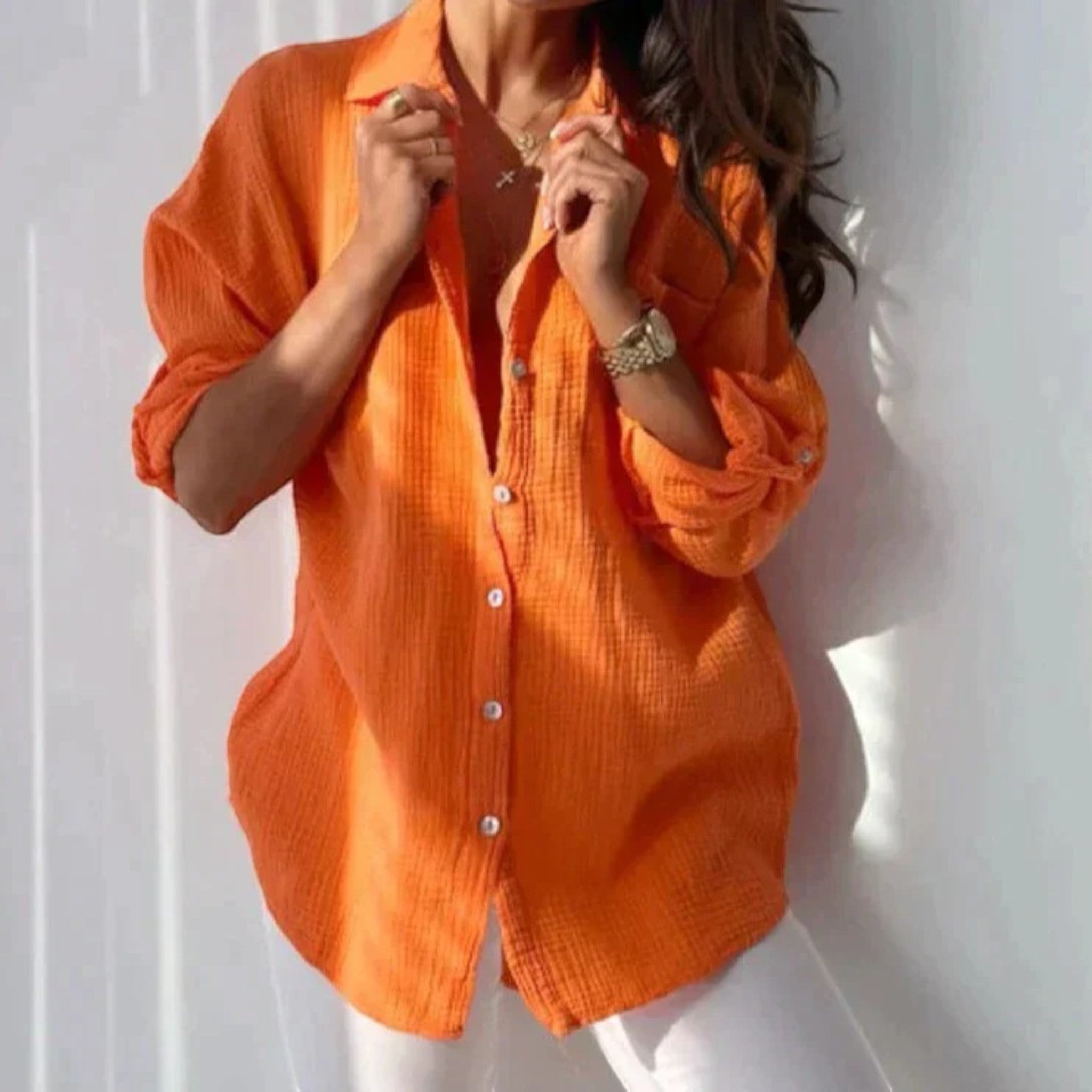 Chemise D'été Confortable Pour Femme | Manches Longues