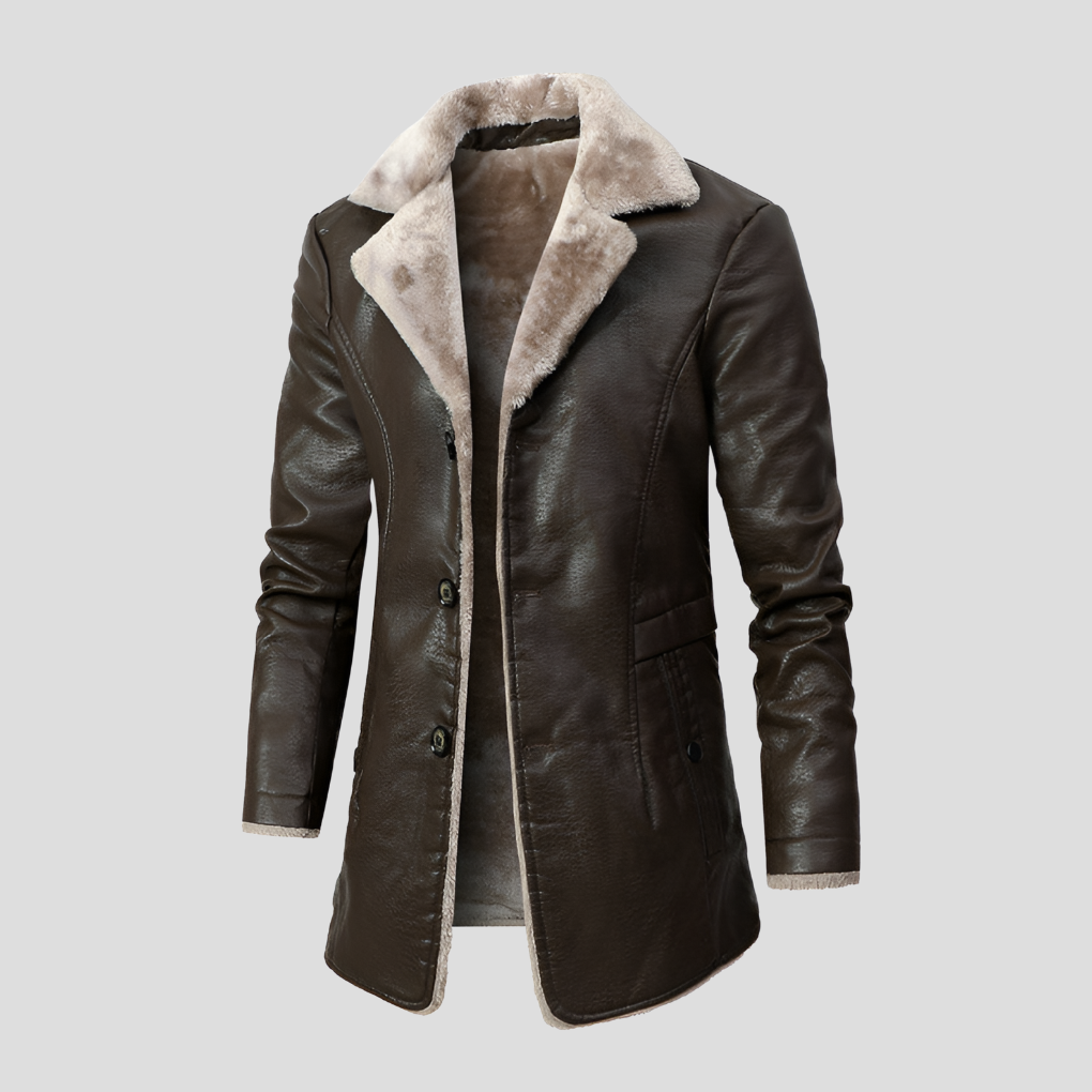 Veste D’Hiver En Cuir Pour Homme | Tendance
