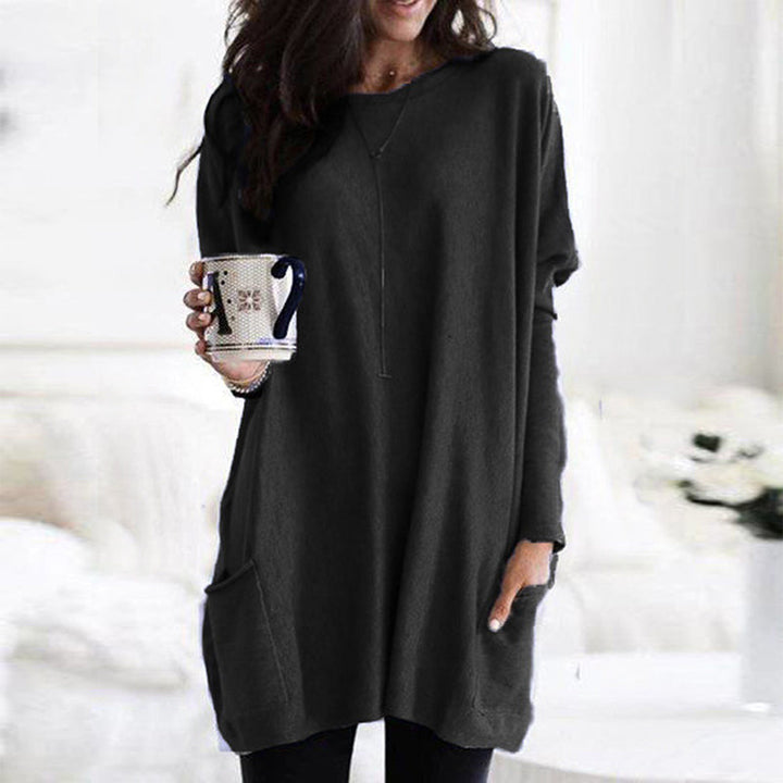 Pull Tunique Oversize Avec Poches Pour Femme | Hiver