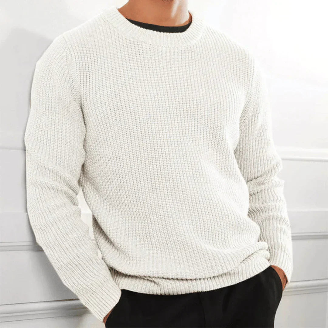 Pull En Maille Stylé À Col Rond Pour Homme | Hiver
