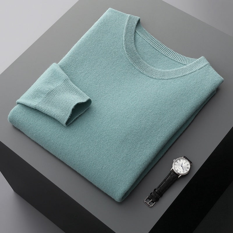 Pull Ras Du Cou Décontracté En Cachemire Pour Homme | Hiver