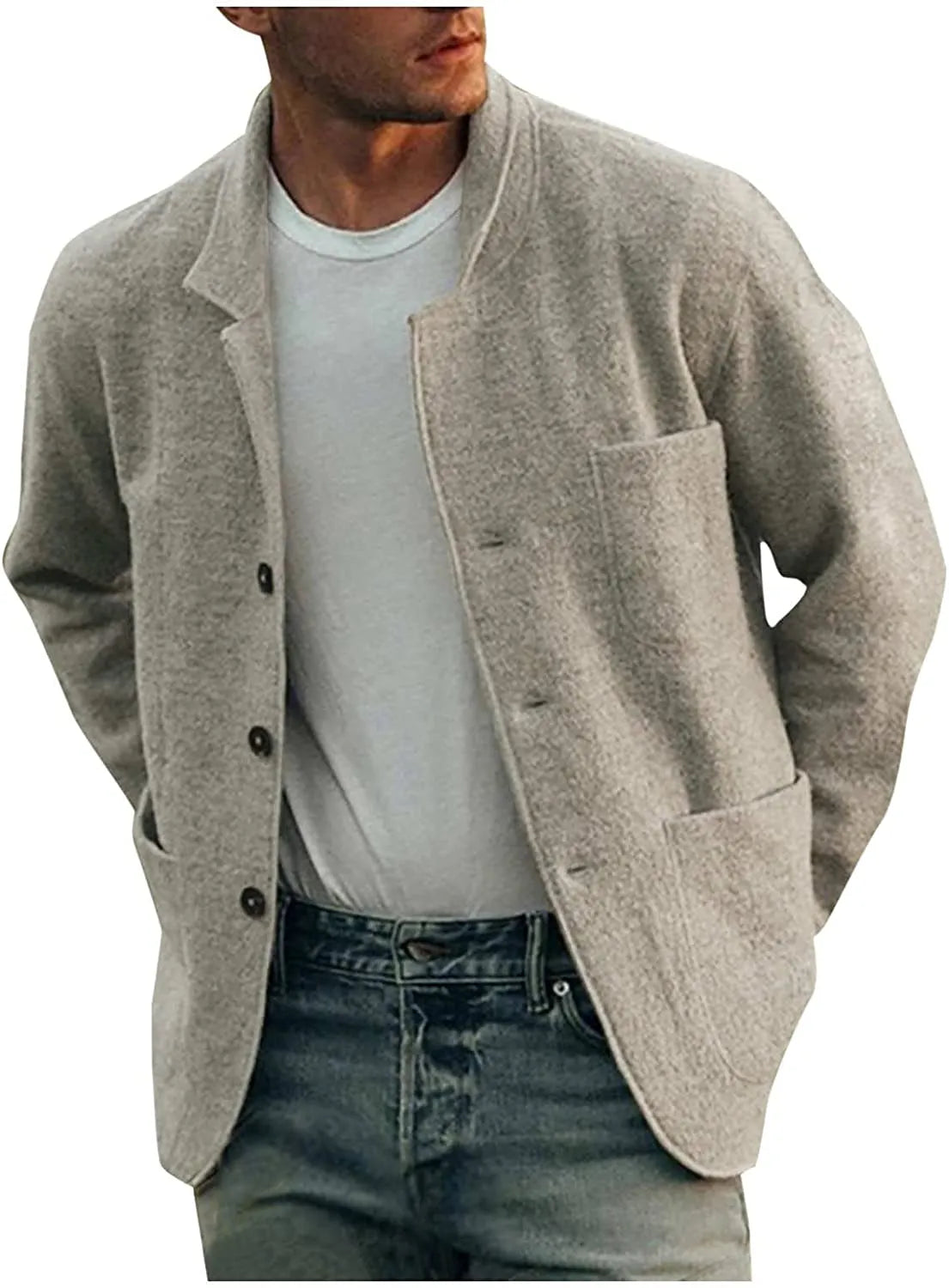 Blazer Classique Avec Poches Pour Homme | Fermeture Boutonnée
