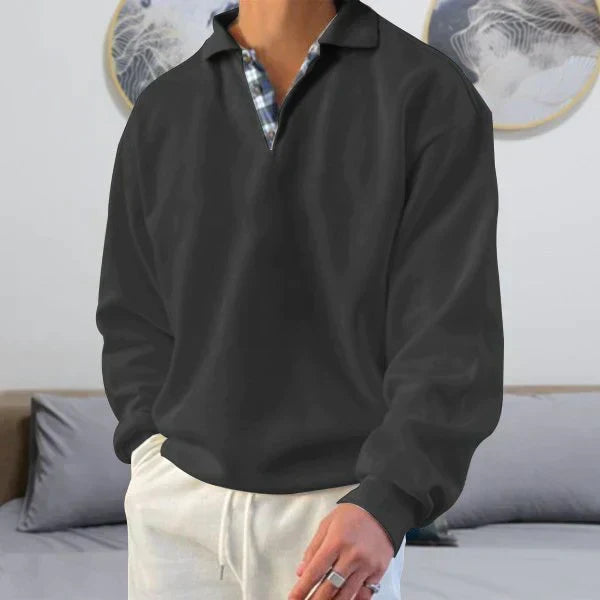 Pull Oversize Décontracté À Col En V Pour Homme | Chaud
