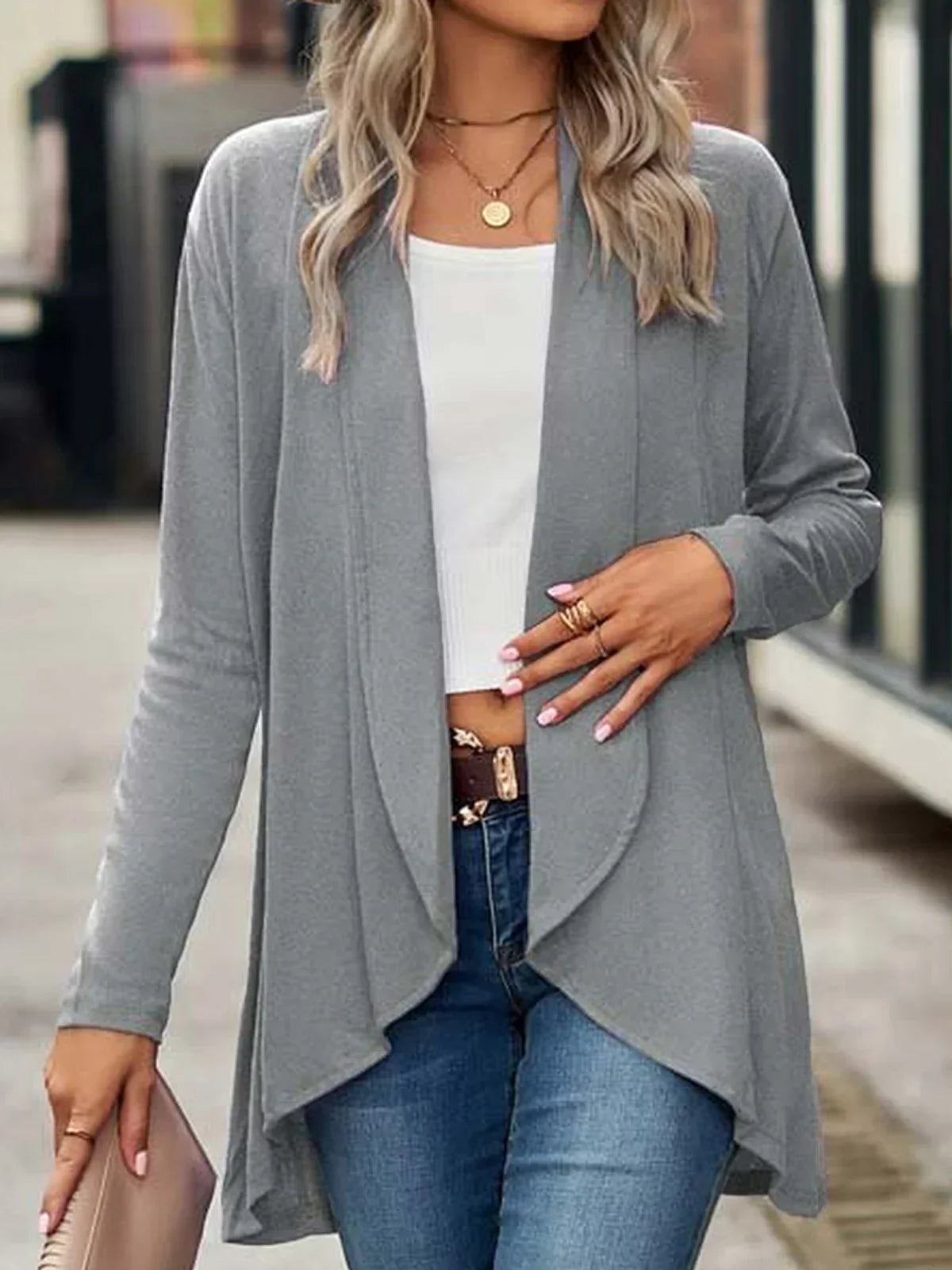 Cardigan D’Hiver Décontracté Pour Femme | Ouvert Devant