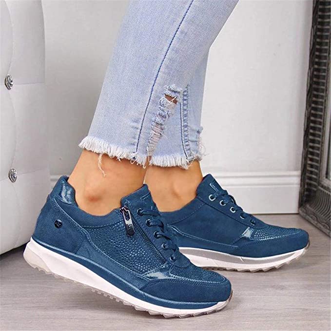 Baskets Tendance À Lacets Pour Femme | Semelle Antidérapante