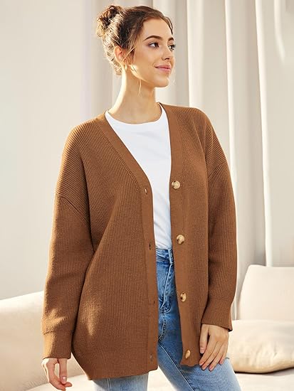 Cardigan Femme Col V | Fermeture Boutonnée