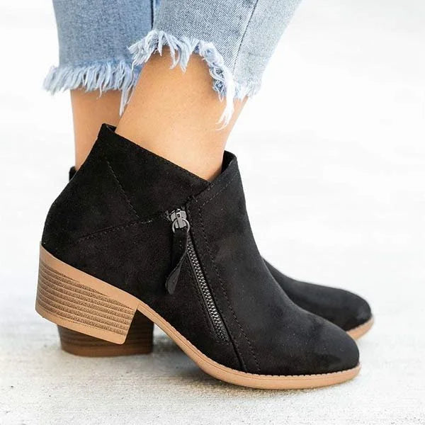 Bottes Orthopédiques En Cuir Pour Femme | Détail Zippé