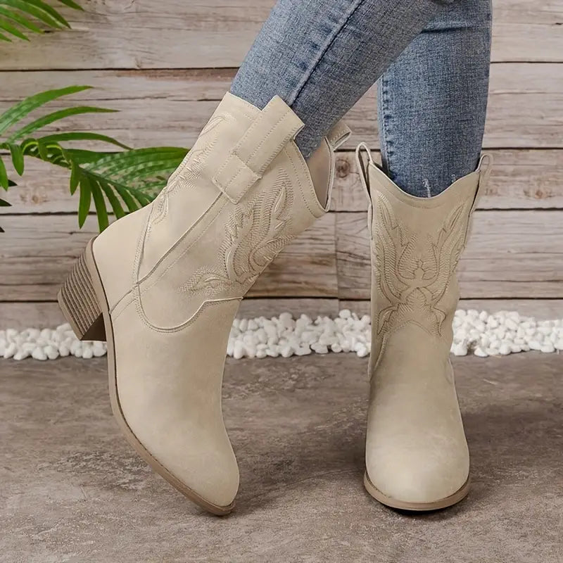 Bottes De Cowgirl Pour Femme Avec Talon | Vintage