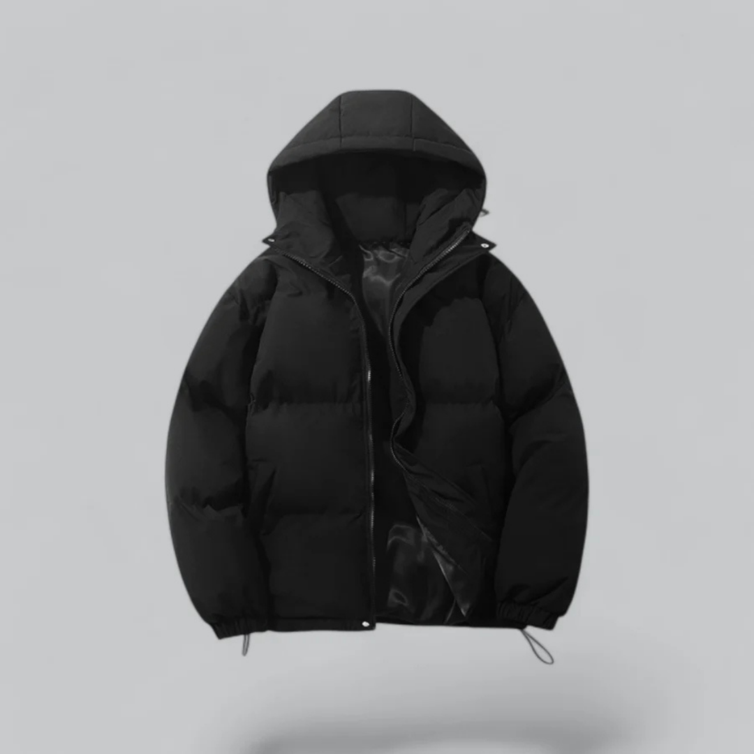 Doudoune Zippée À Capuche | Hiver