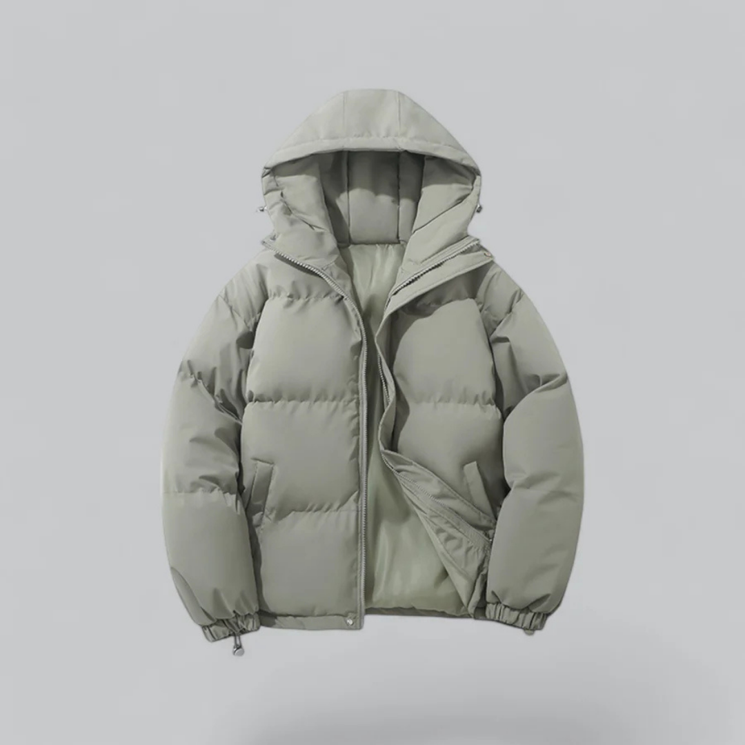 Doudoune Zippée À Capuche | Hiver