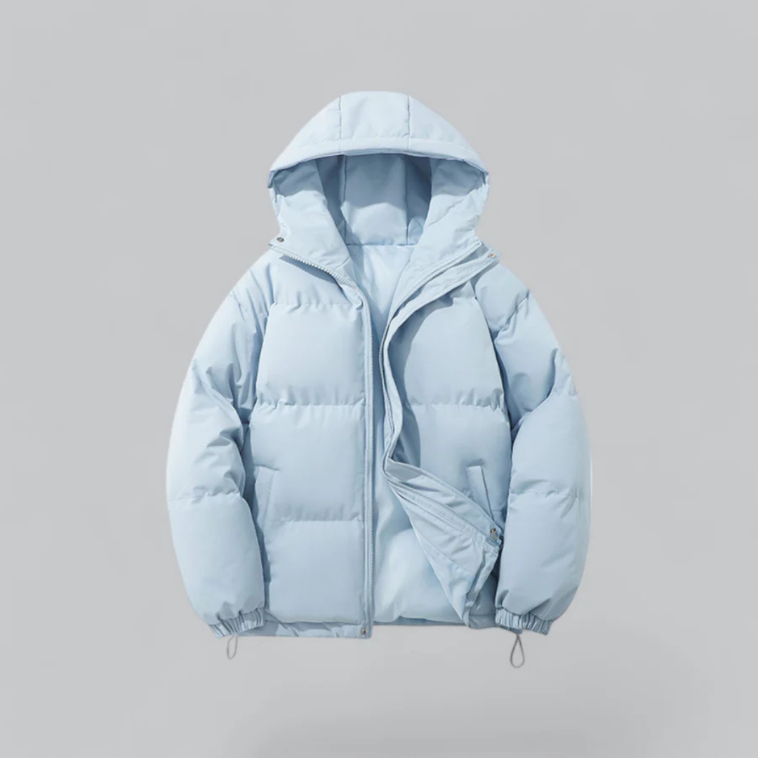 Doudoune Zippée À Capuche | Hiver