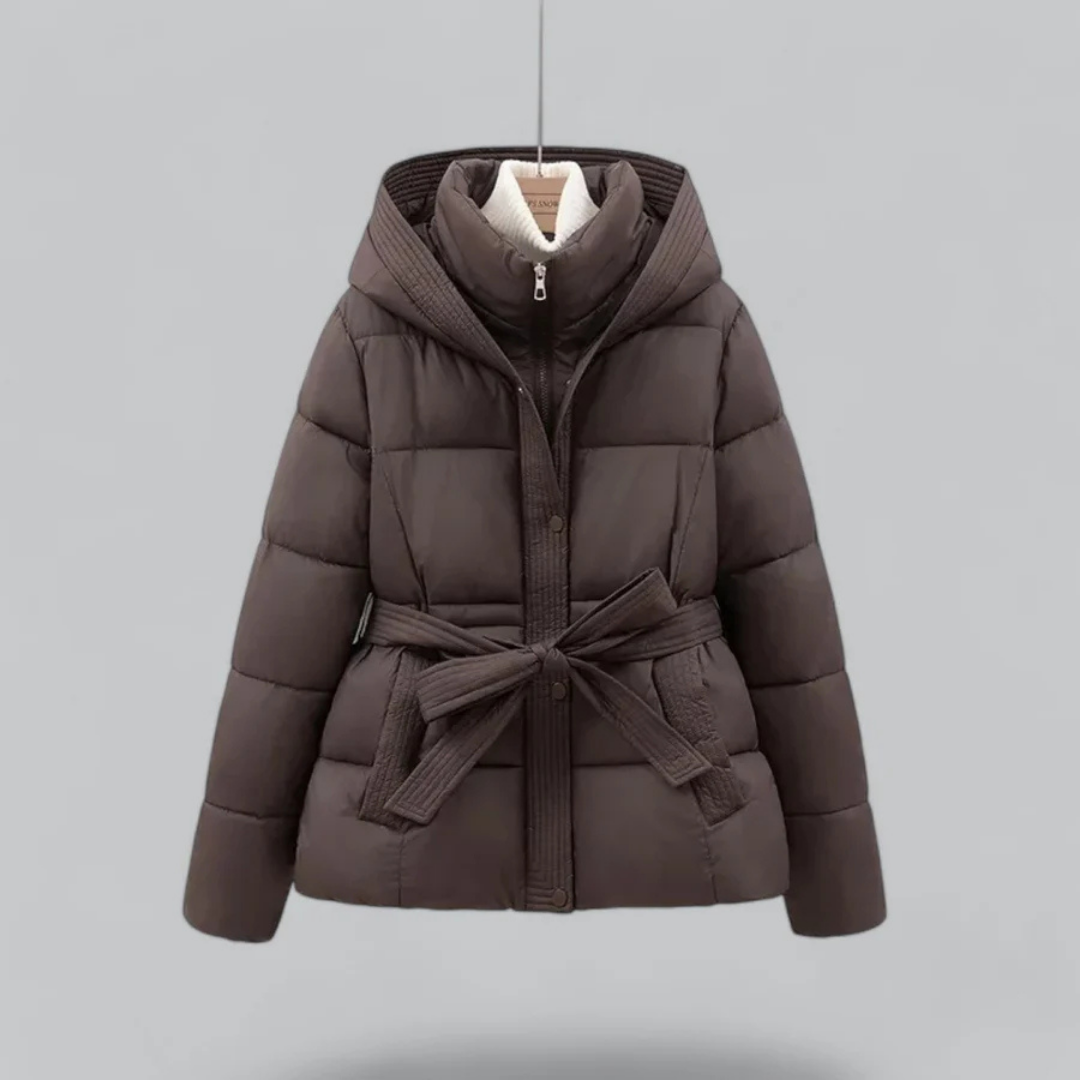 Doudoune À Capuche Pour Femme | Avec Ceinture