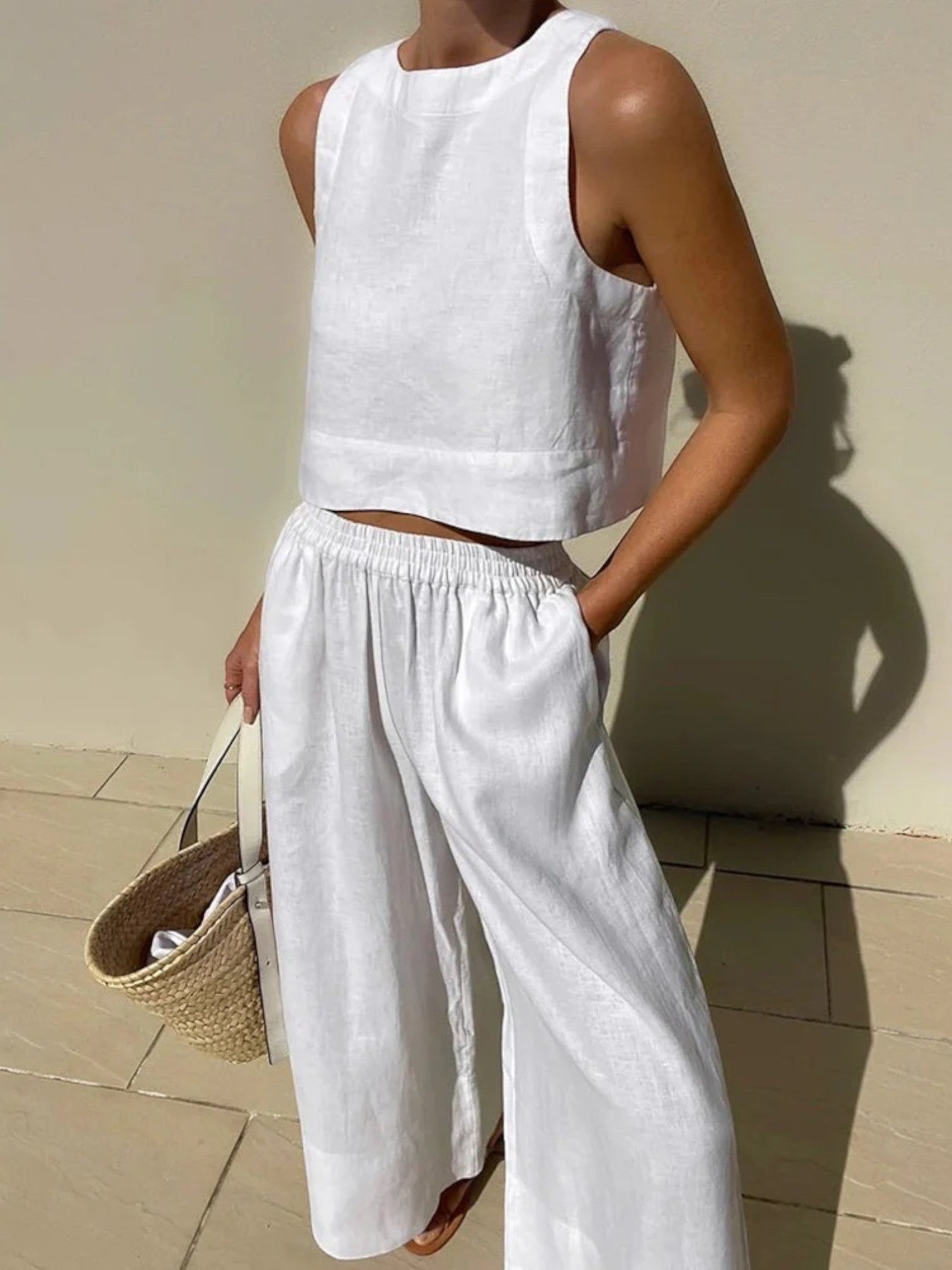 Tenue D'été Confortable Pour Femme | Jambes Larges