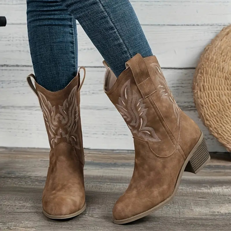 Bottes De Cowgirl Pour Femme Avec Talon | Vintage