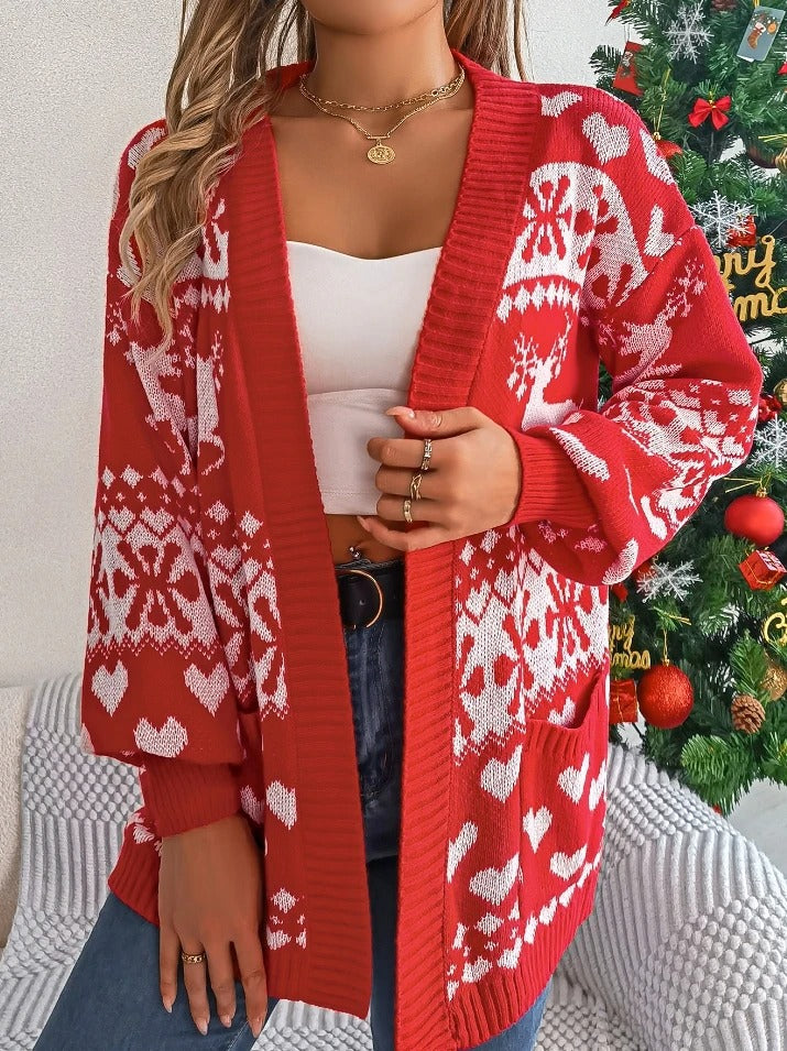 Pull Tricoté De Noël | Ouverture Devant