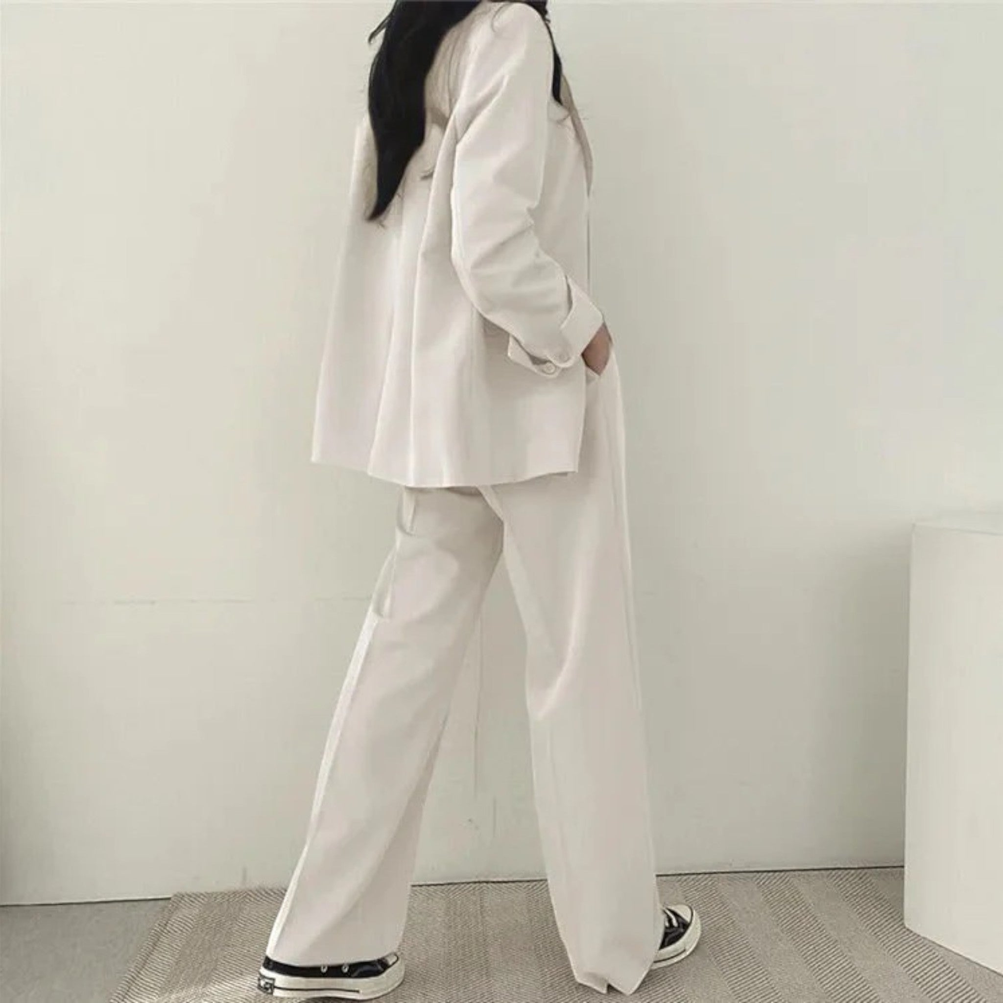 Élina | Ensemble Blazer Surdimensionné Décontracté Pour Femmes