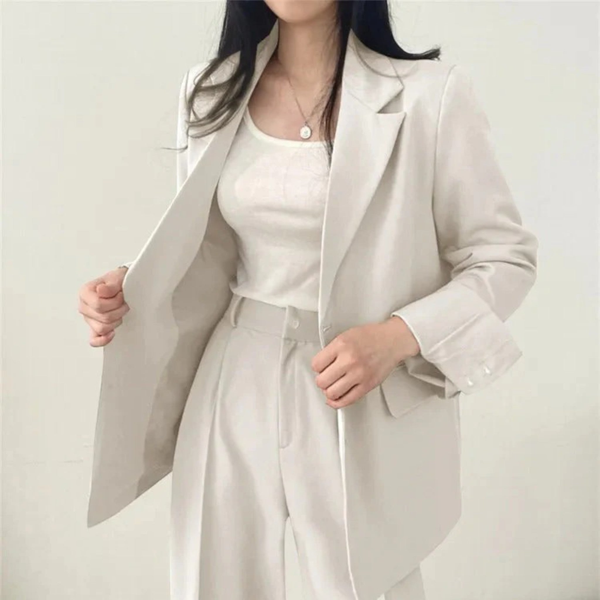 Élina | Ensemble Blazer Surdimensionné Décontracté Pour Femmes