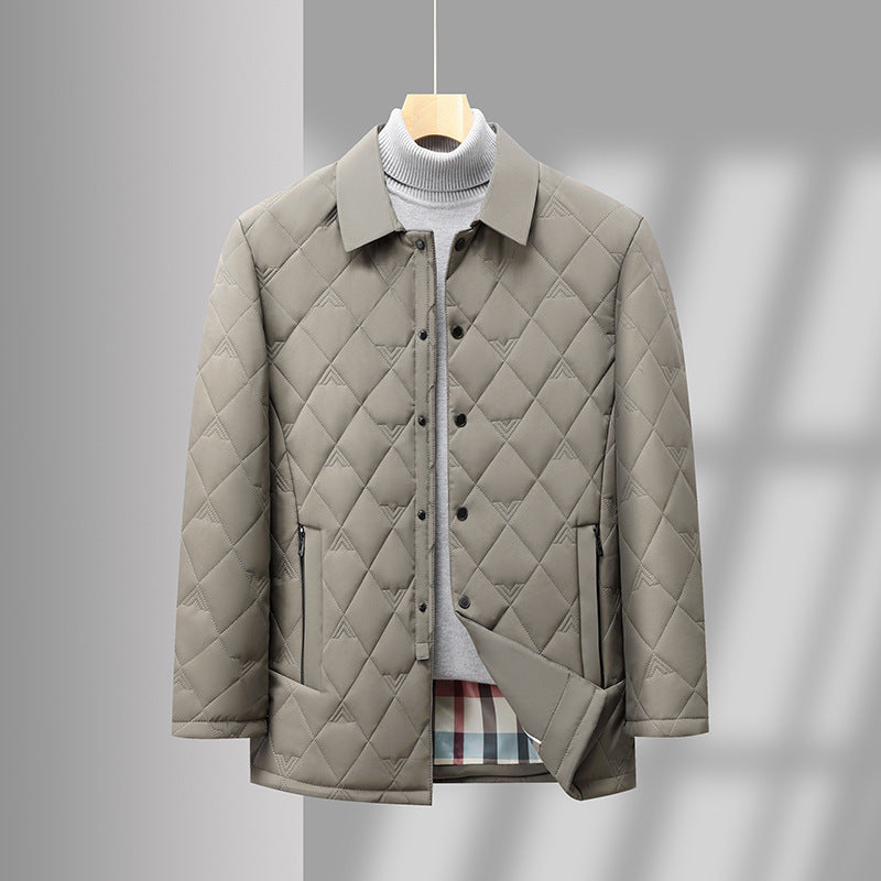 Veste D'hiver Pour Homme | Avec Col À Revers