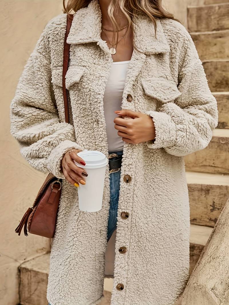 Manteau En Peluche Oversize Pour Femme | Hiver