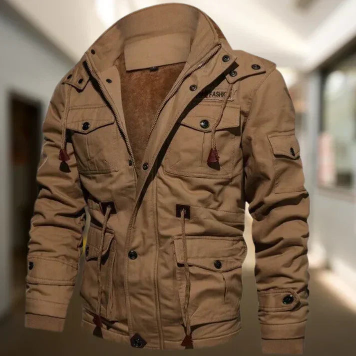 Veste Épaisse À Col Montant Pour Homme | Hiver