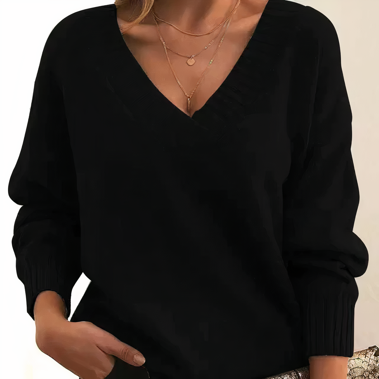 Pull Col V En Cachemire Pour Femme | Hiver