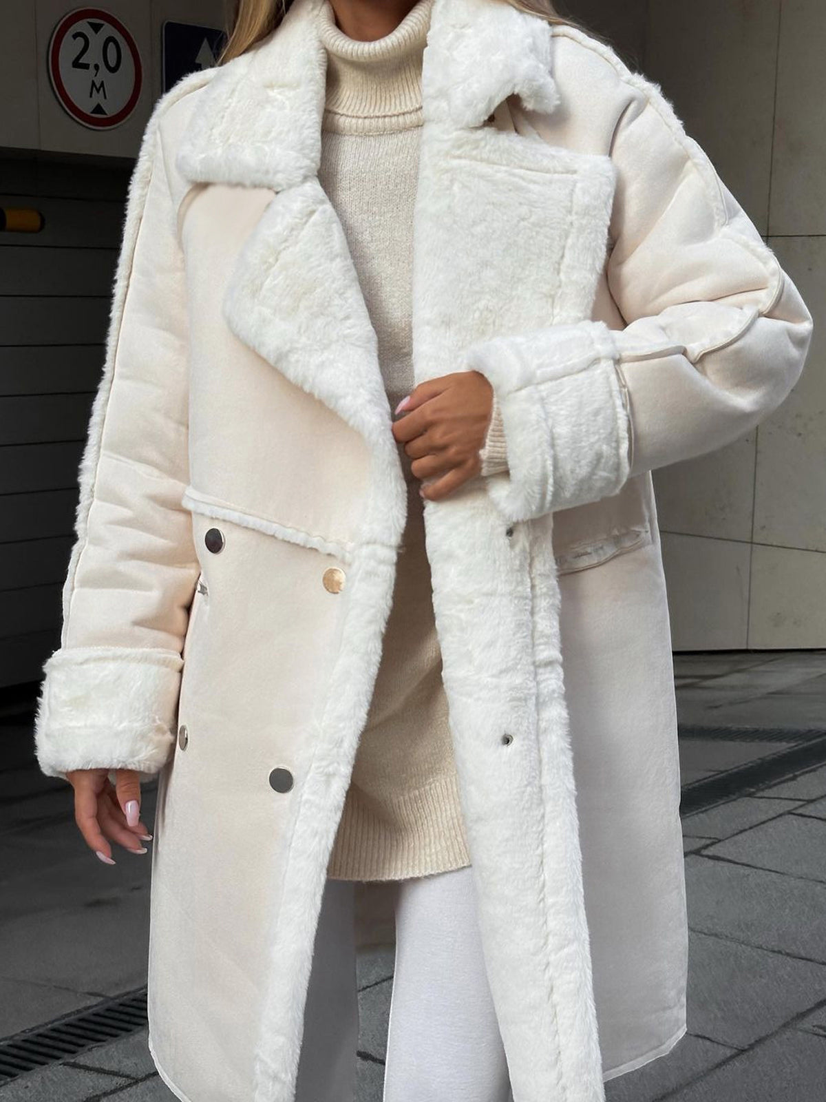 Manteau Long En Peluche Pour Femme | Hiver