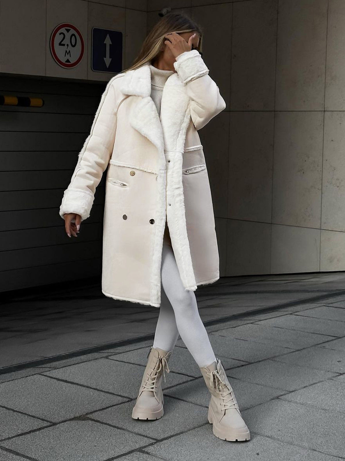 Manteau Long En Peluche Pour Femme | Hiver