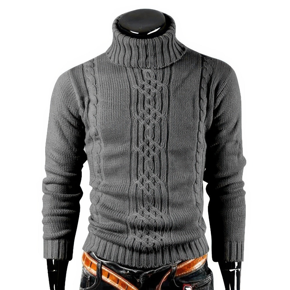 Pull Col Montant Et Manches Longues Pour Homme | Hiver