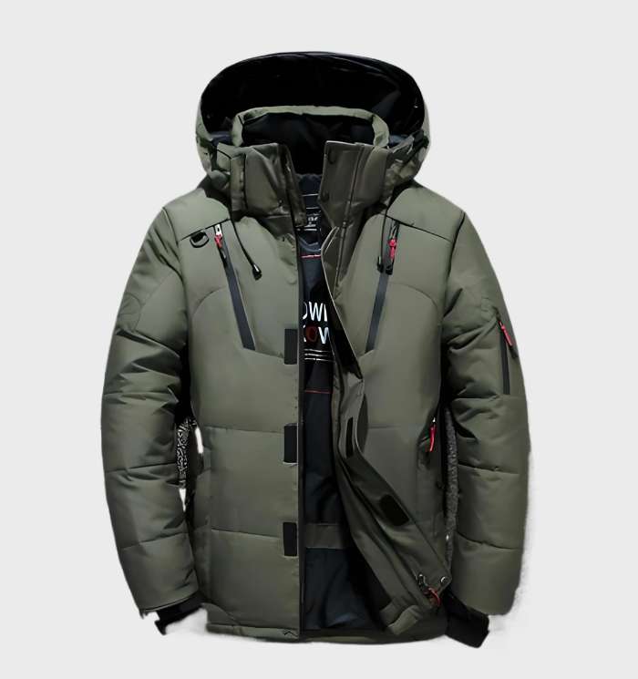 Veste D’Hiver Pour Homme Avec Capuche | Manches Longues