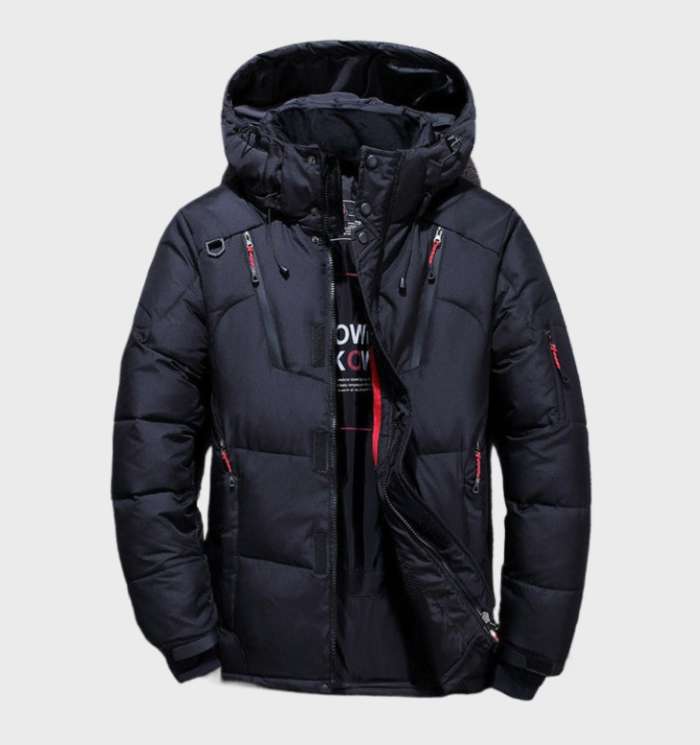 Veste D’Hiver Pour Homme Avec Capuche | Manches Longues