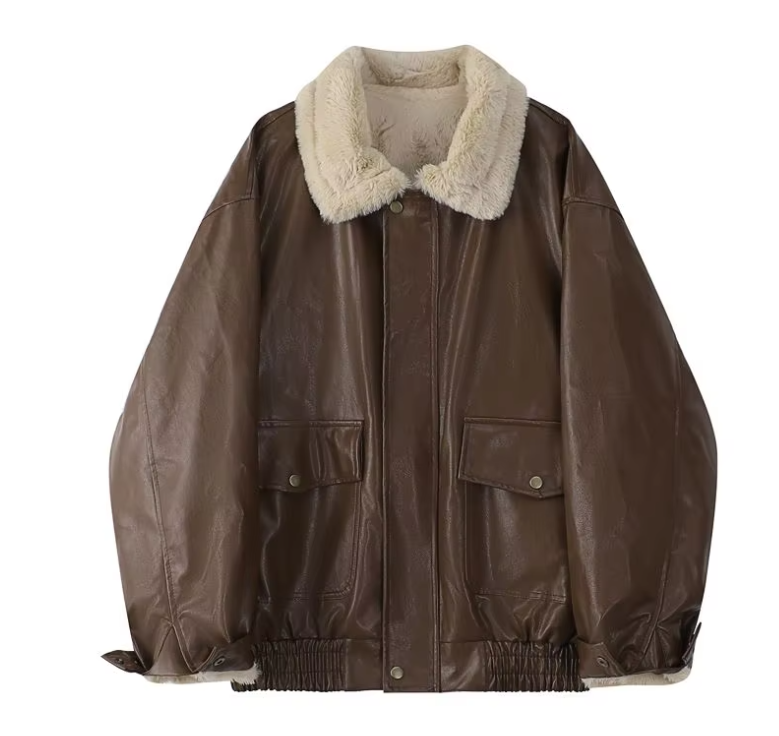Veste En Cuir Pour Femme Pour L’Hiver | Oversize